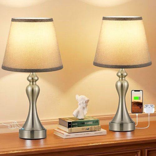 Dimmable bedside lamps set - dimmable,