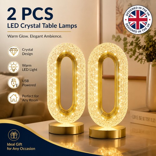 Led crystal table lamp - table,