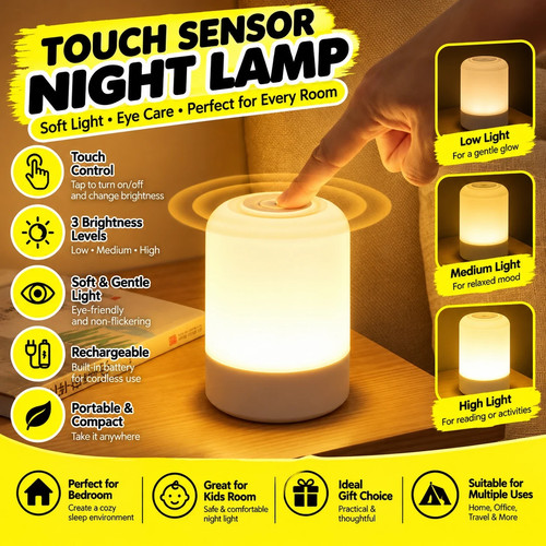 Touch sensor night light - sensor,