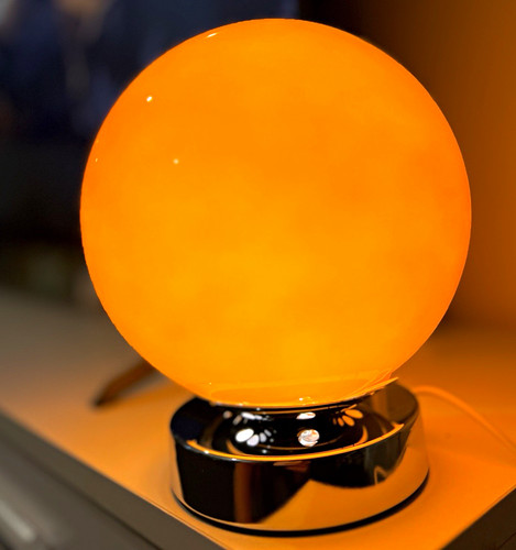 Globe table modern lamp orange - lamp,