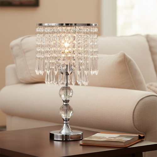 Crystal table lamp - crystal,