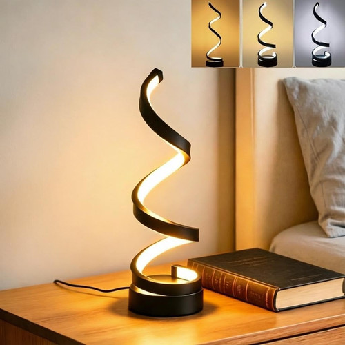 Led table lamp spiral usb - table,