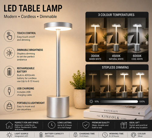 Cordless led table lamp - led,