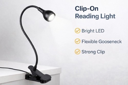 Clip desk lamp flexible - clip,
