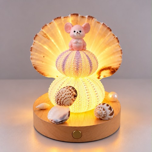 Cute pink character - pink, led