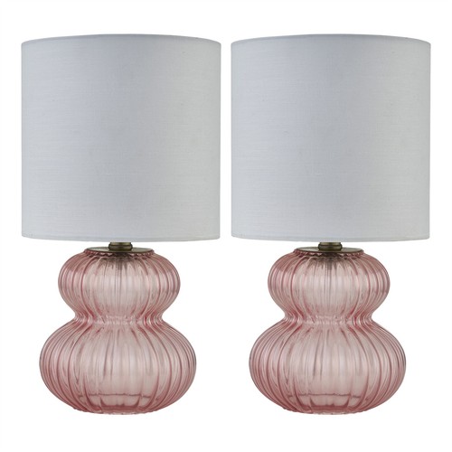 Modern set pink ribbed - set, 2
