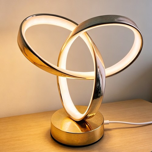 Led modern table lamp - lamp, spiral