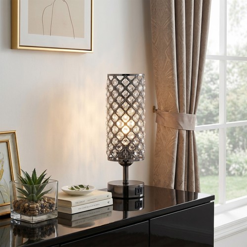 Crystal table lamp - crystal,