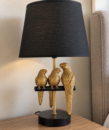 Hestia gold parrot table lamp - parrot,