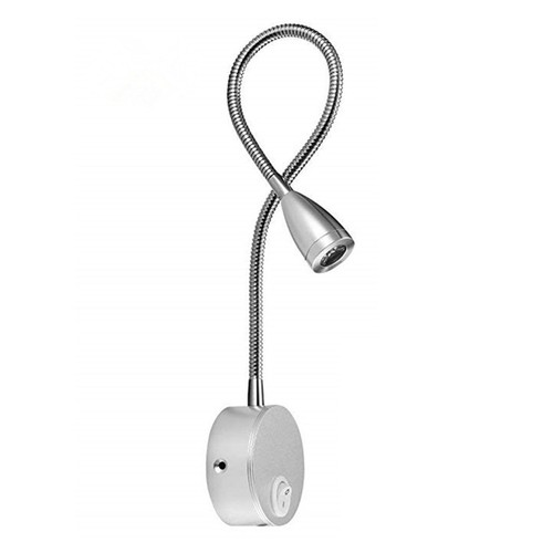 Silver led bedside wall - silver,